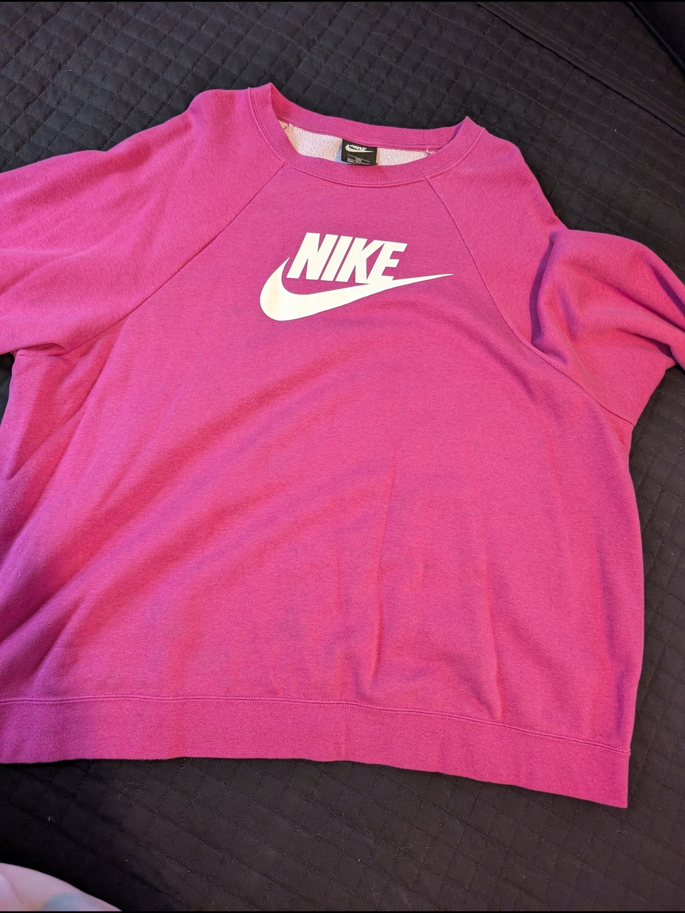 Nike Pink Crewneck Sweatshirt with White Swoosh